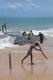 Sri Lanka: Cricket being played on the beach at Mount Lavinia, south of Colombo